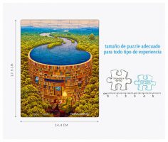 Jacek Yerka-Bibliodame and City is Landing-puzzle 80 pièces