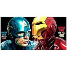 Whose Side : set 2pcs | imágenes Pop-Art personajes Marvel