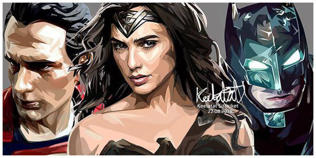 Justice League ver2 : set 2pcs | imágenes Pop-Art personajes Marvel