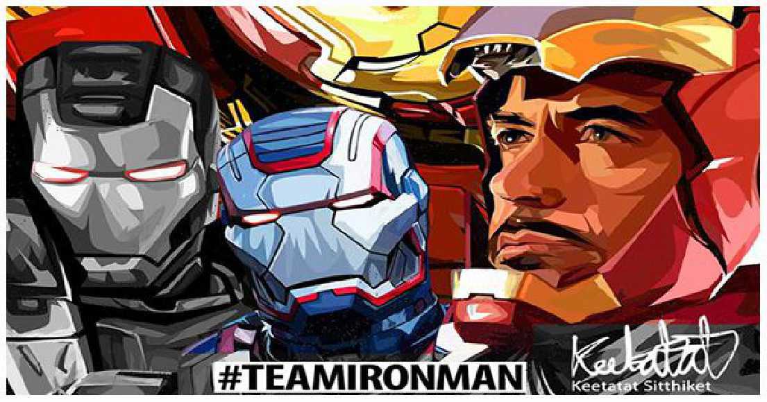 Team Ironman : set 2pcs | imágenes Pop-Art personajes Marvel