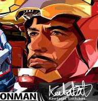 Team Ironman : set 2pcs | images Pop-Art personnages Marvel