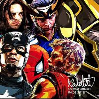 Infinity War : set 2pcs | images Pop-Art personnages Marvel
