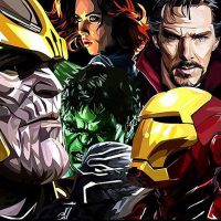 Infinity War : set 2pcs | Pop-Art paintings Marvel characters