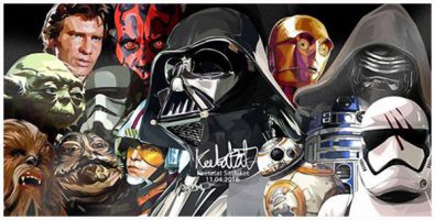 Star Wars group : set 2pcs | imágenes Pop-Art personajes Star-Wars
