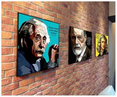 Albert Einstein : Blue | Pop-Art paintings Celebrities science-culture