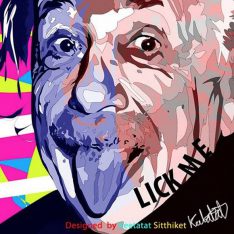Albert Einstein : Neon | Pop-Art paintings Celebrities science-culture