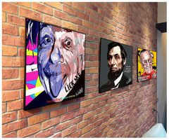Albert Einstein : Neon | Pop-Art paintings Celebrities science-culture