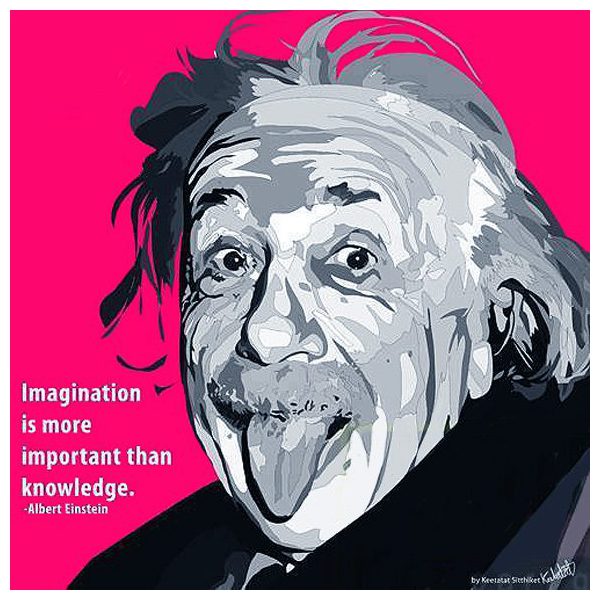 Albert Einstein : Pink | imágenes Pop-Art Celebridades ciencia-cultura
