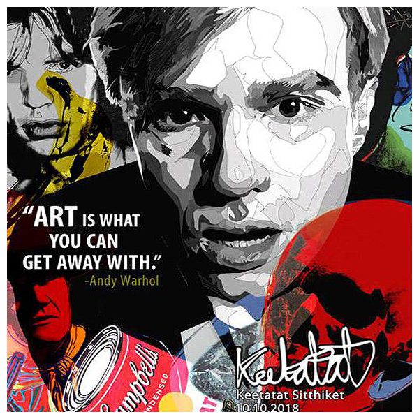 Andy Warhol : Art Is | Pop-Art paintings Celebrities art-fashion