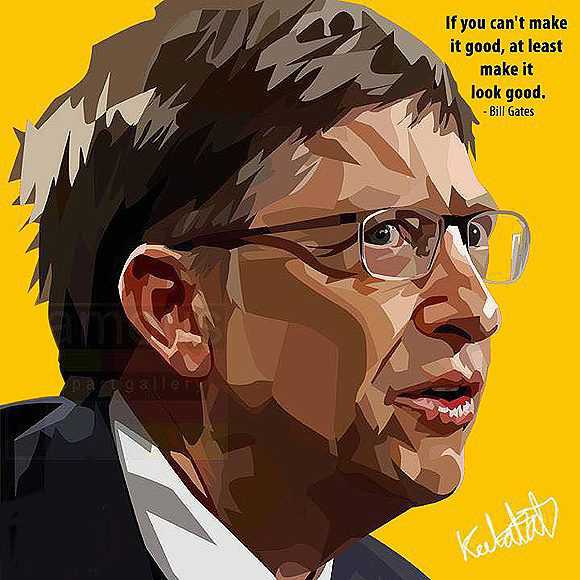 Bill Gates | imatges Pop-Art Celebritats negocis