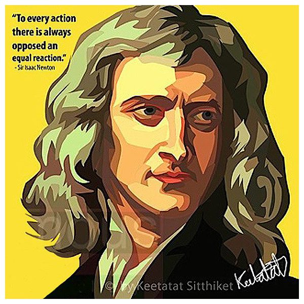 Isaac Newton | imatges Pop-Art Celebritats ciència-cultura