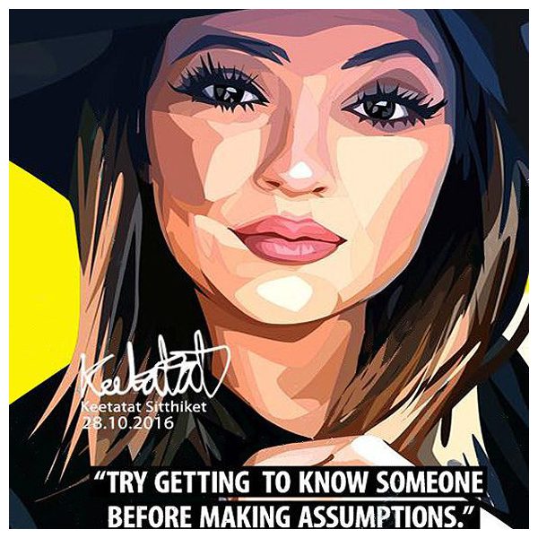 Kylie Jenner | imágenes Pop-Art Celebridades arte-moda