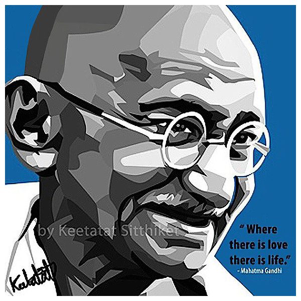 Mahatma Gandhi | imágenes Pop-Art Celebridades política