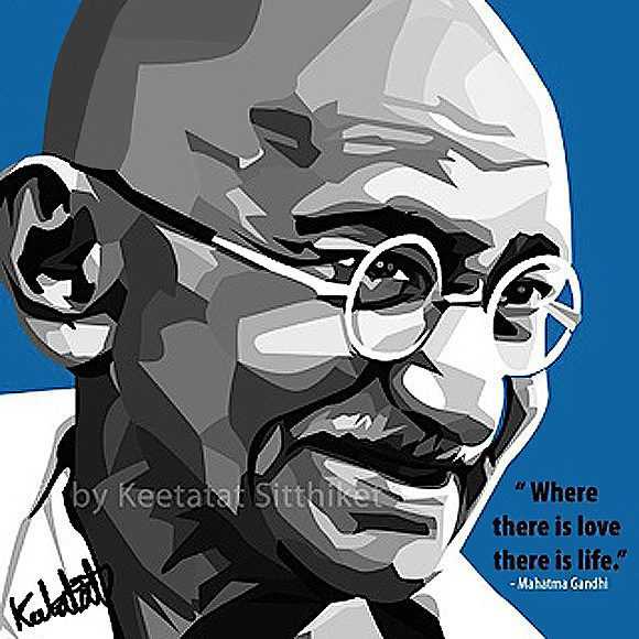 Mahatma Gandhi | Pop-Art paintings Celebrities politics