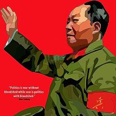 Mao Zedong : Red | Pop-Art paintings Celebrities politics