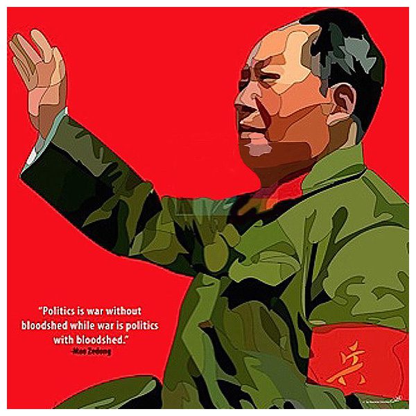 Mao Zedong : Red | Pop-Art paintings Celebrities politics