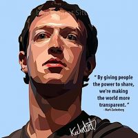 Mark Zuckerberg : ver1 | images Pop-Art Célébrités entreprise