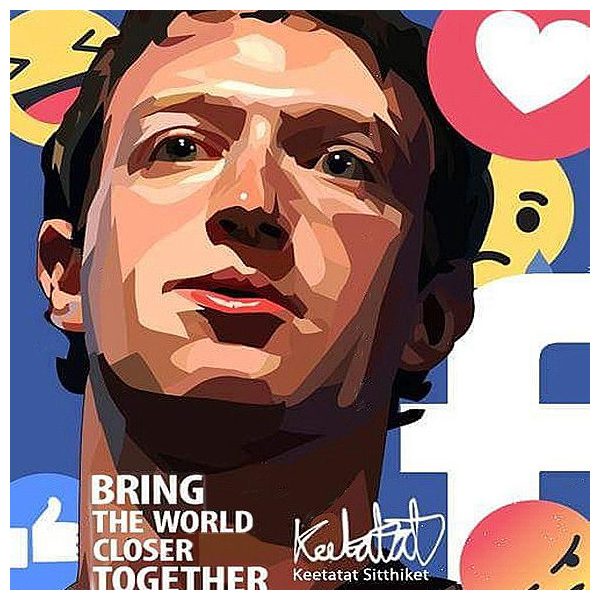 Mark Zuckerberg : ver2 | imágenes Pop-Art Celebridades negocios
