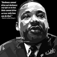 Martin Luther King | Pop-Art paintings Celebrities politics