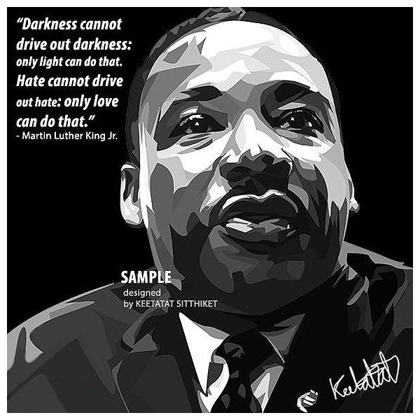 Martin Luther King | Pop-Art paintings Celebrities politics