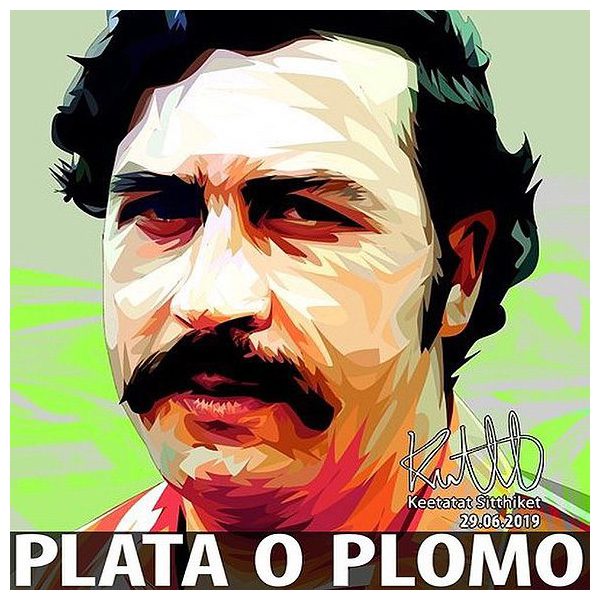 Pablo Escobar : ver2 | Pop-Art paintings Celebrities business