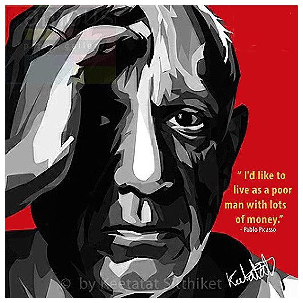 Pablo Picasso | images Pop-Art Célébrités art-mode