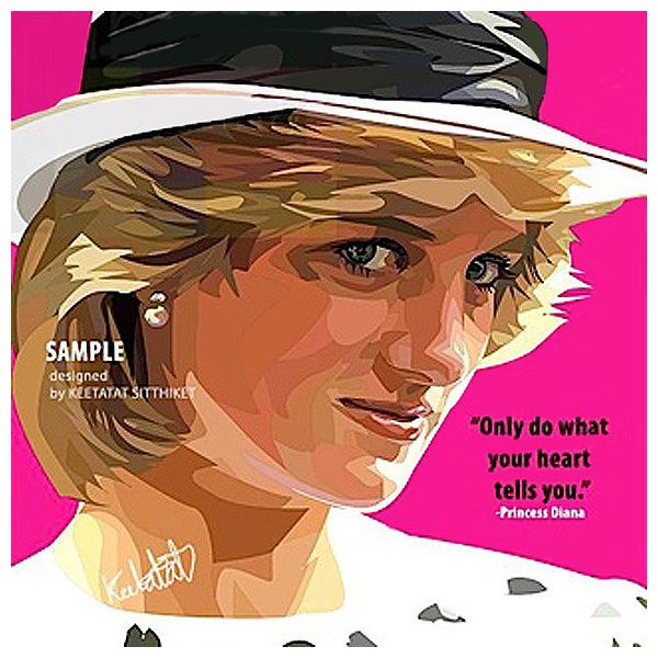 Princess Diana | Pop-Art paintings Celebrities politics