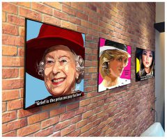 Queen Elizabeth | Pop-Art paintings Celebrities politics