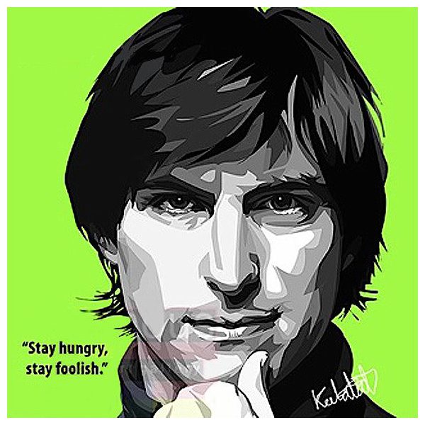 Steve Jobs : Green | imatges Pop-Art Celebritats negocis