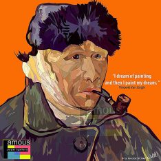 Vincent Van Gogh : ver1 | Pop-Art paintings Celebrities art-fashion