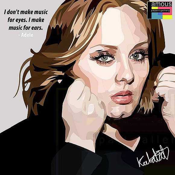 Adele | Pop-Art paintings Music Singers