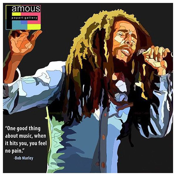 Bob Marley : Black | imágenes Pop-Art Música Cantantes