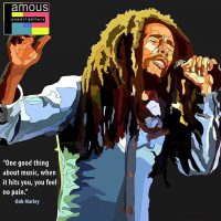 Bob Marley : Black | imatges Pop-Art Música Cantants