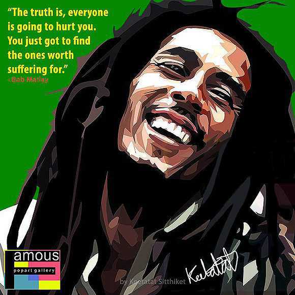 Bob Marley : Green | images Pop-Art Musique Chanteurs