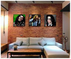 Bob Marley : Green | Pop-Art paintings Music Singers