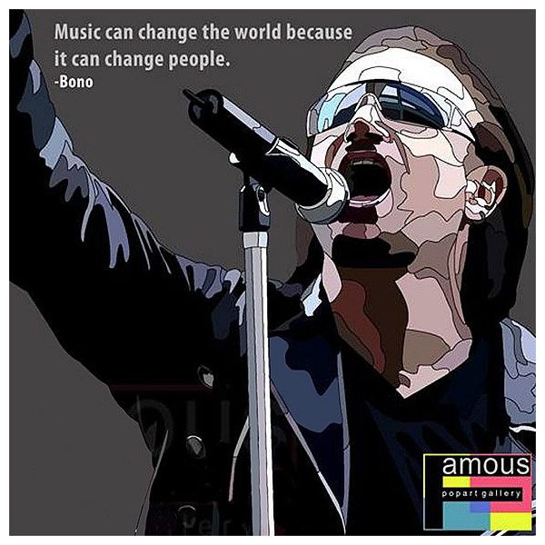 Bono | Pop-Art paintings Music Singers