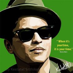 Bruno Mars | Pop-Art paintings Music Singers