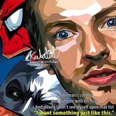 Chris Martin & Marvel | Pop-Art paintings Music Singers
