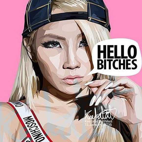 CL Hello Bitches | imatges Pop-Art Música Cantants