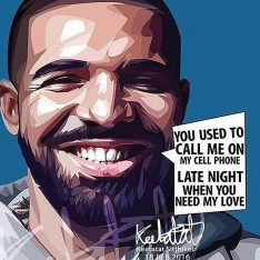 Drake | Pop-Art paintings Music Singers