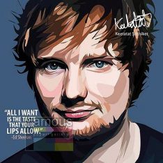 Ed Sheeran | Pop-Art paintings Music Singers