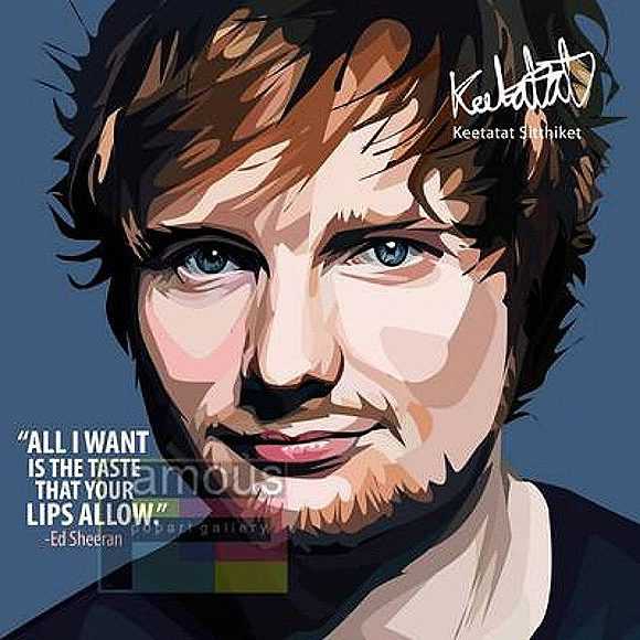 Ed Sheeran | images Pop-Art Musique Chanteurs