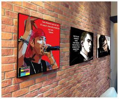 Eminem : ver1/Red | Pop-Art paintings Music Singers