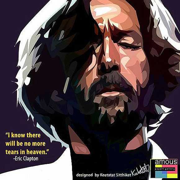Eric Clapton | Pop-Art paintings Music Singers
