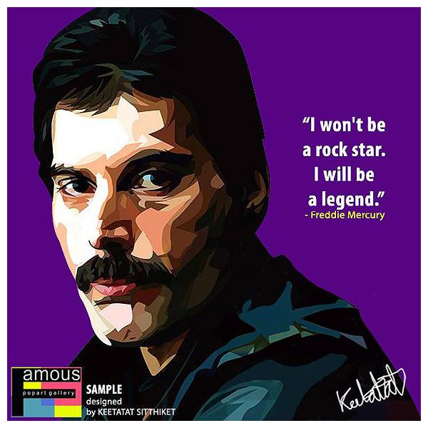 Freddie Mercury : ver1 | imatges Pop-Art Música Cantants
