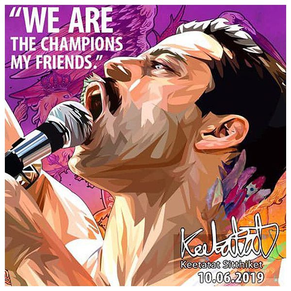 Freddie Mercury : ver2 | Pop-Art paintings Music Singers
