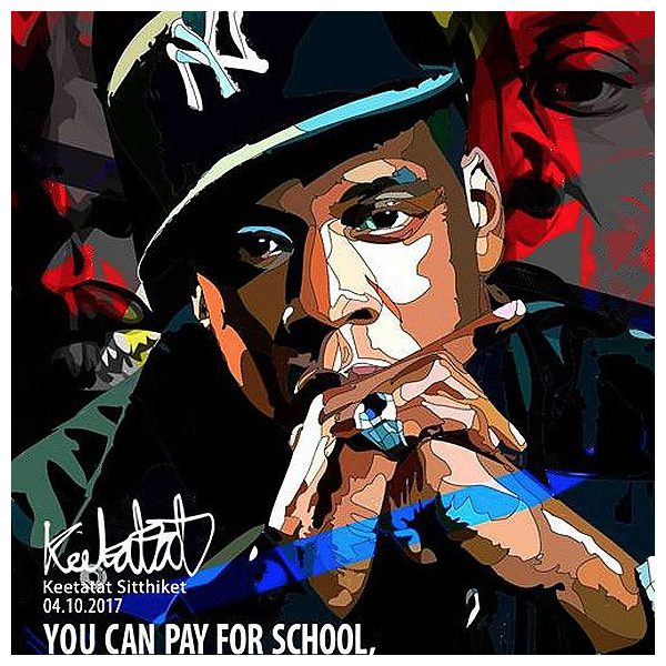 Jay Z Abstract | Pop-Art paintings Music Singers