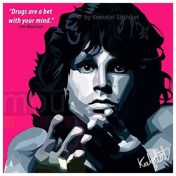Jim Morrison | Pop-Art paintings Music Singers