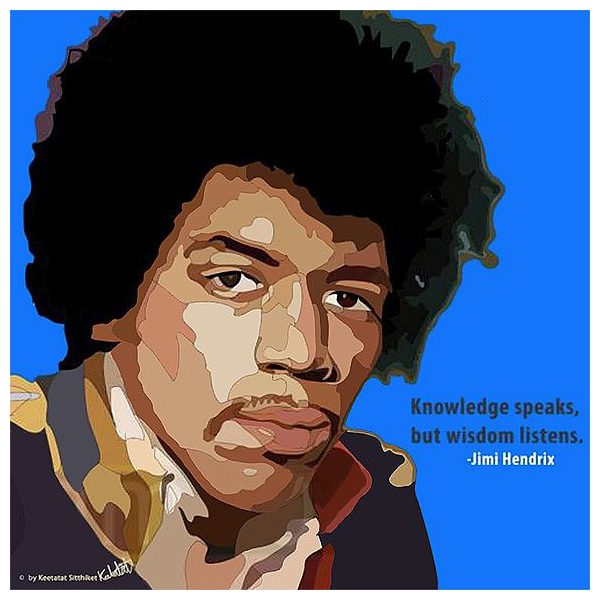 Jimi Hendrix : Blue | imágenes Pop-Art Música Cantantes