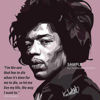 Jimi Hendrix : Pink | imatges Pop-Art Música Cantants